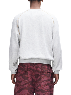 Deus ex Machina One More Cotton Sweatshirt, Lt Grey Marle - view 2, Lt Grey Marle