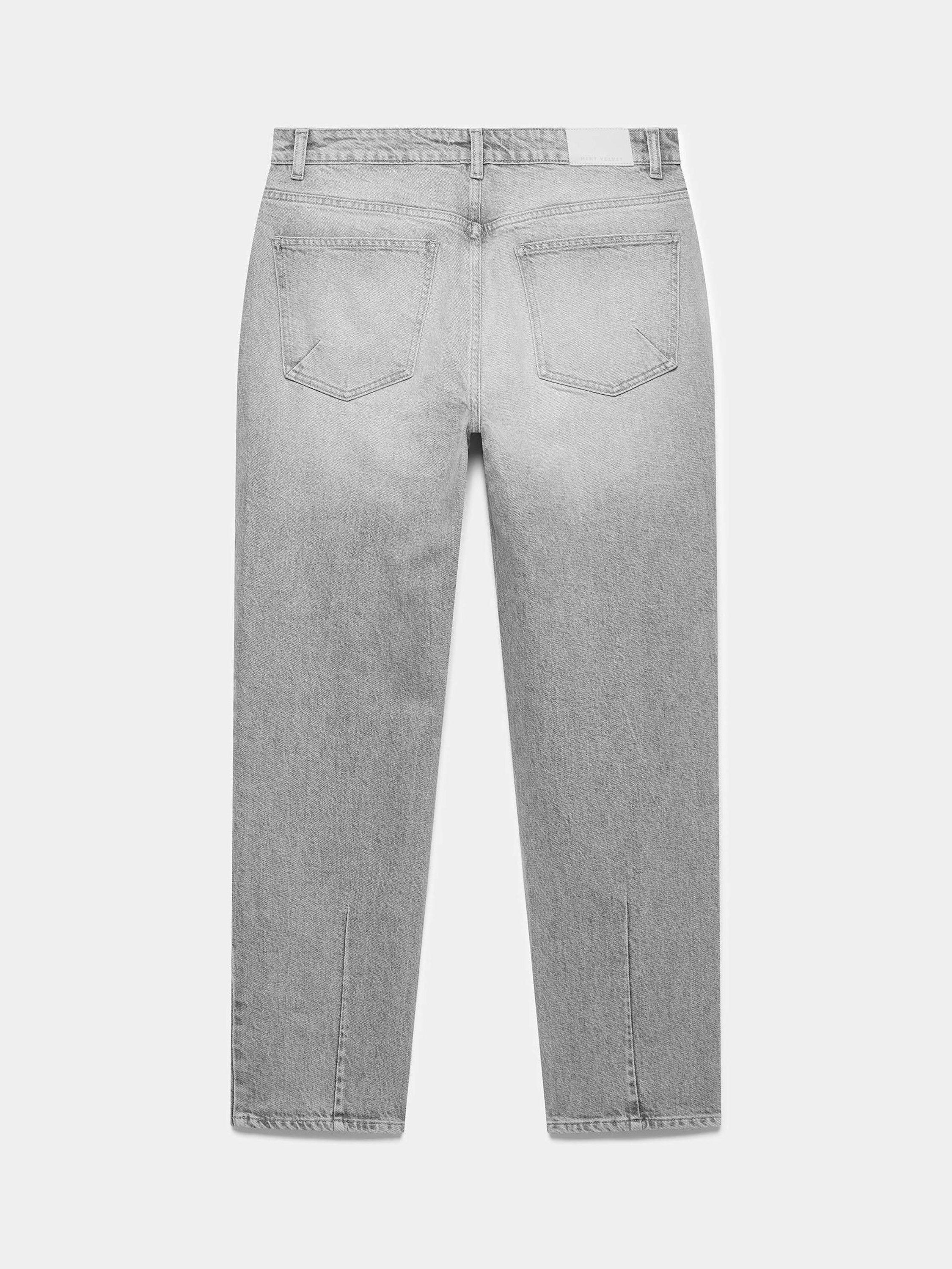 Product image 6 of 6, which shows Mint Velvet Mid Rise Slim Jeans, Grey, 8R