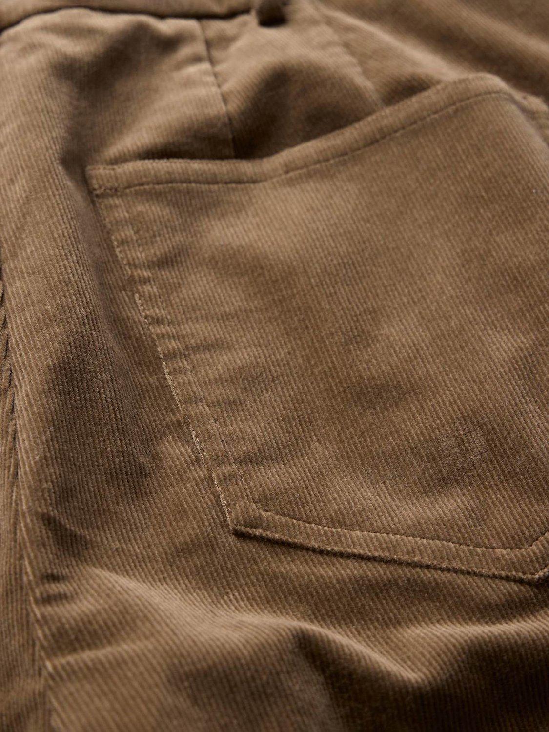 Product image 8 of 8, which shows Mint Velvet Flared Corduroy Trousers, Brown Multi Brown, 12R