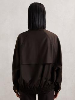 Reiss Elodie Pure Wool Jacket, Chocolate Brown - view 2, Chocolate Brown