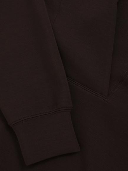 Reiss Annabel Cross Neck Top, Dark Chocolate - view 2, Dark Chocolate