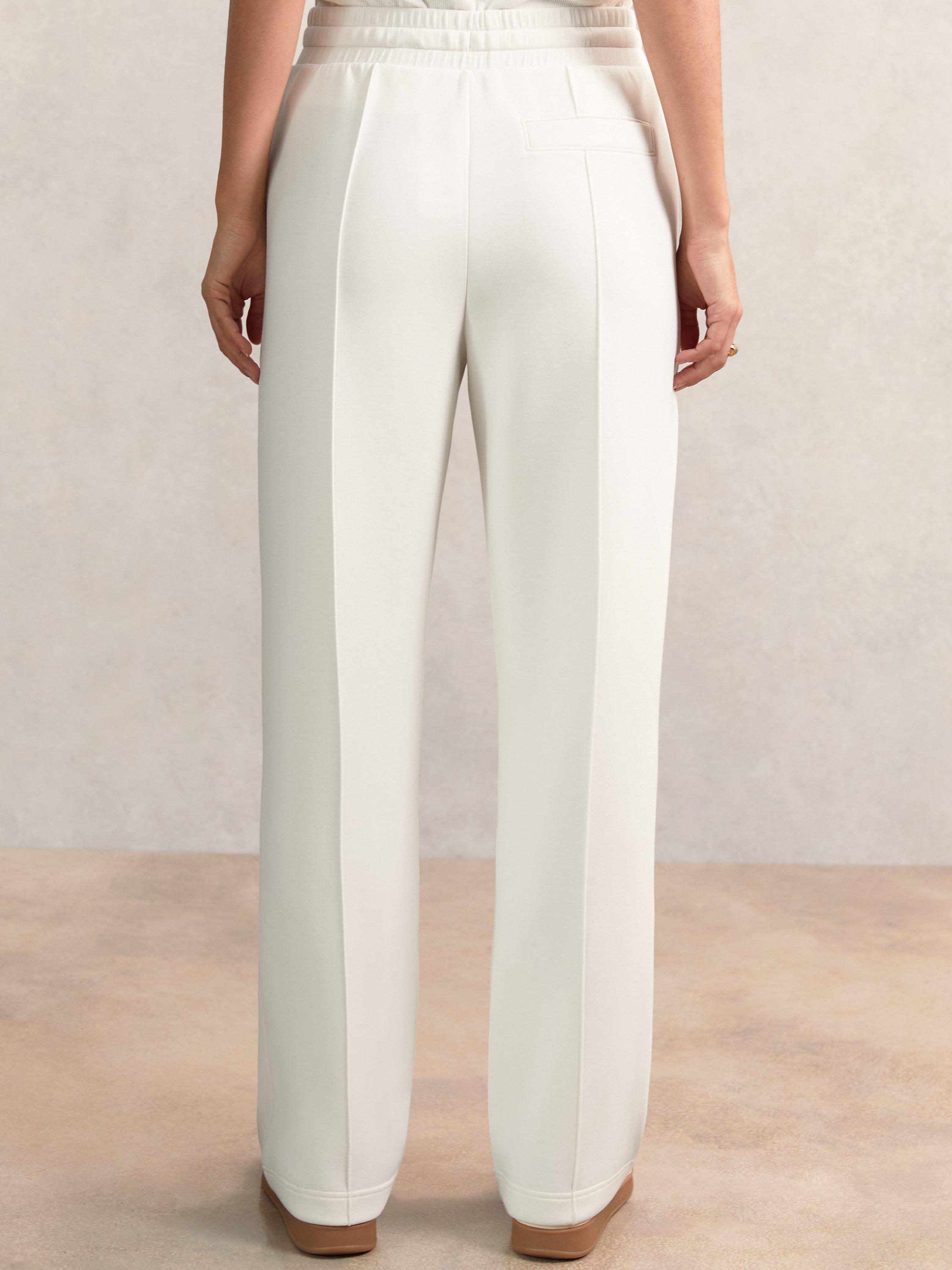Product image 2 of 5, which shows Reiss Jemma Tailored Joggers, Ivory, XS