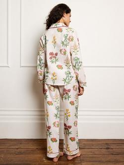 Their Nibs Wallpaper Floral Button Down Long Pyjama Set, Natural - view 2, Natural