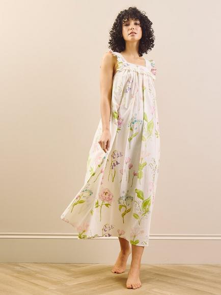 Their Nibs Lily Sleeveless Nightdress, White, White