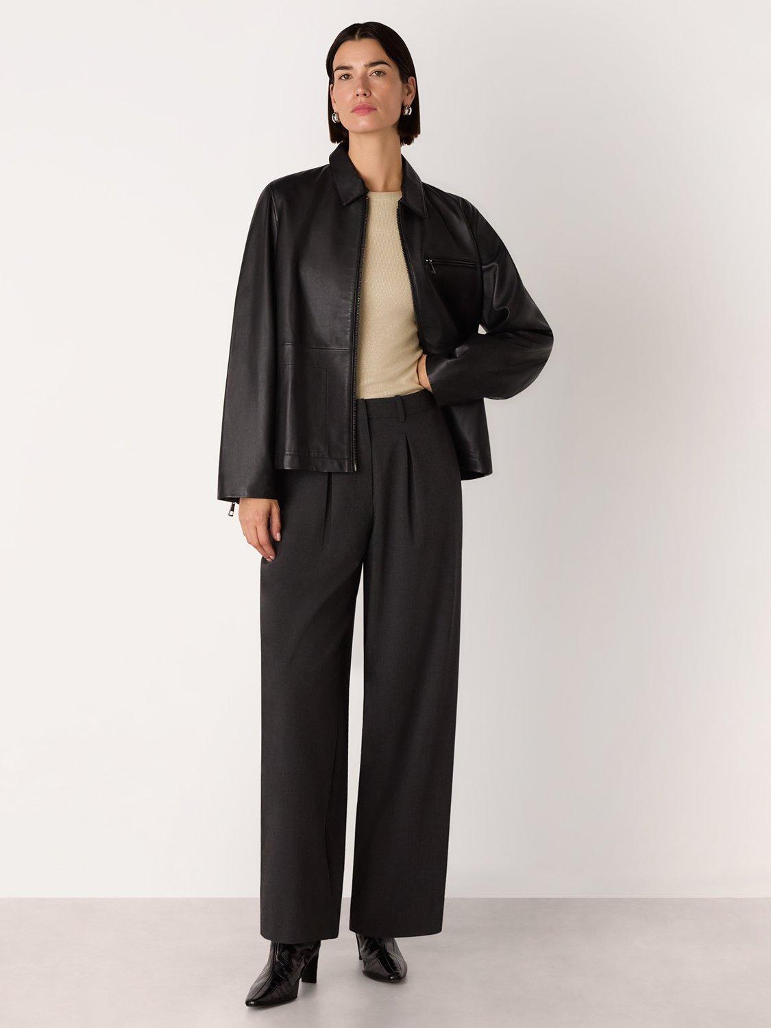 Product image 3 of 5, which shows Whistles Sparkle Rib Jersey Top, Silver, 6