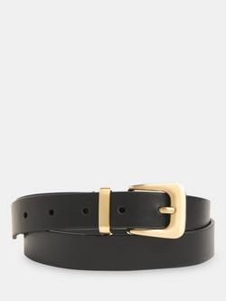 Forever New Metal Keeper Belt, Black