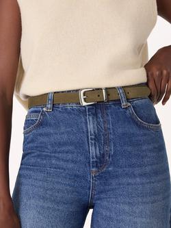 Whistles Metal Keeper Belt - view 2, Olive