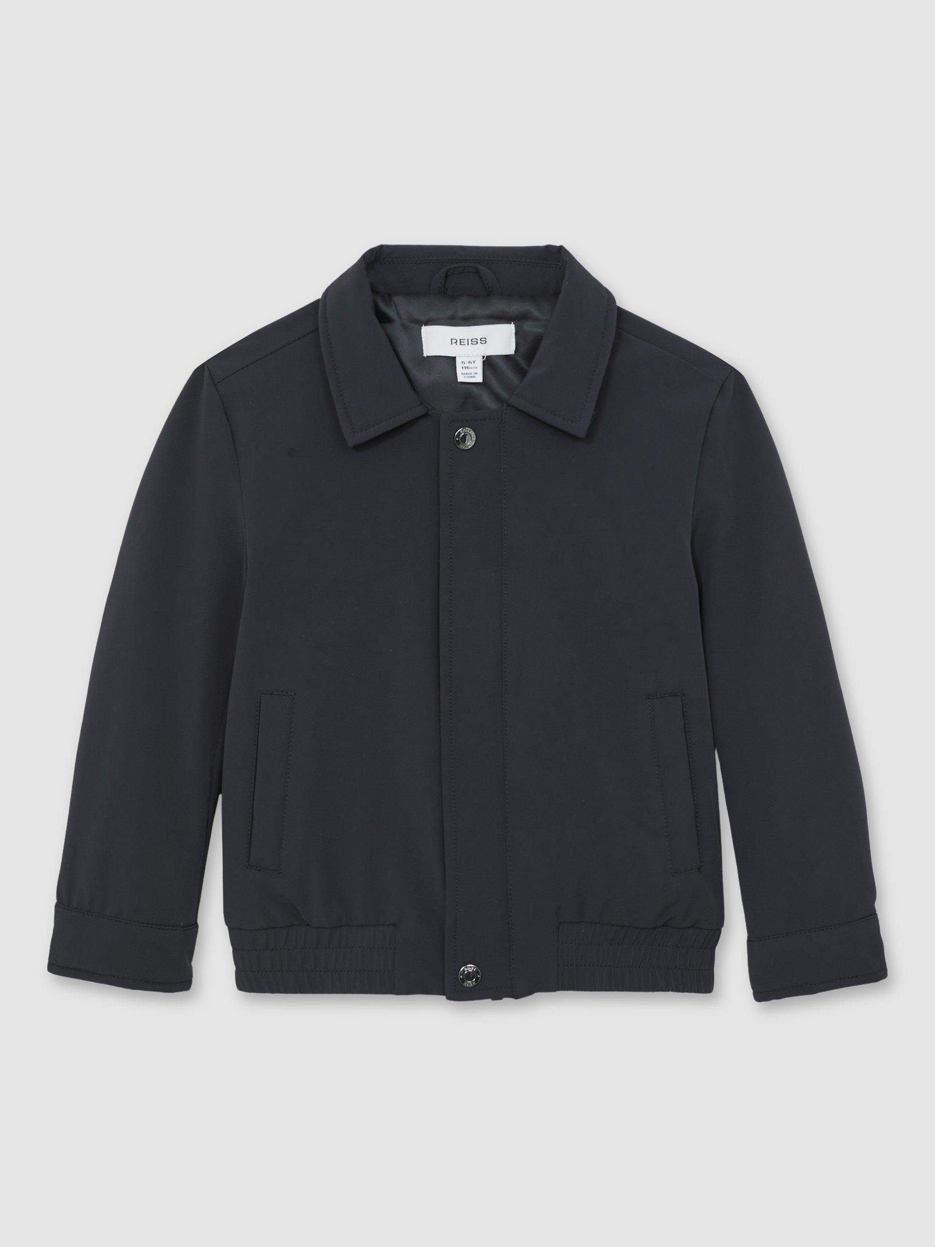 Product image 1 of 4, which shows Reiss Kids' Cologne Harrington Jacket, Navy, 5-6 years