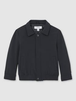 Reiss Kids' Cologne Harrington Jacket, Navy