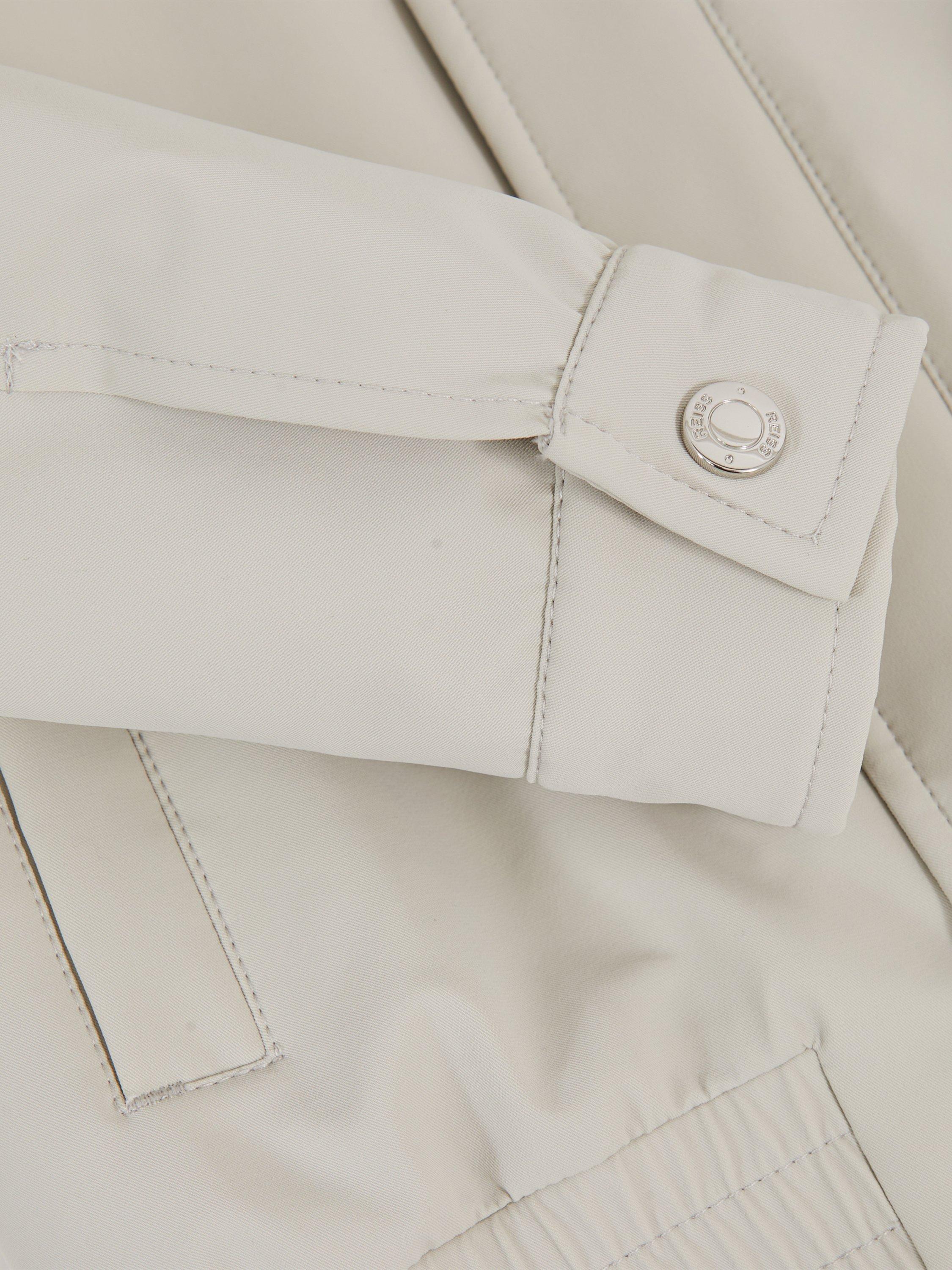 Product image 4 of 4, which shows Reiss Kids' Cologne Harrington Jacket, Stone, 3-4 years