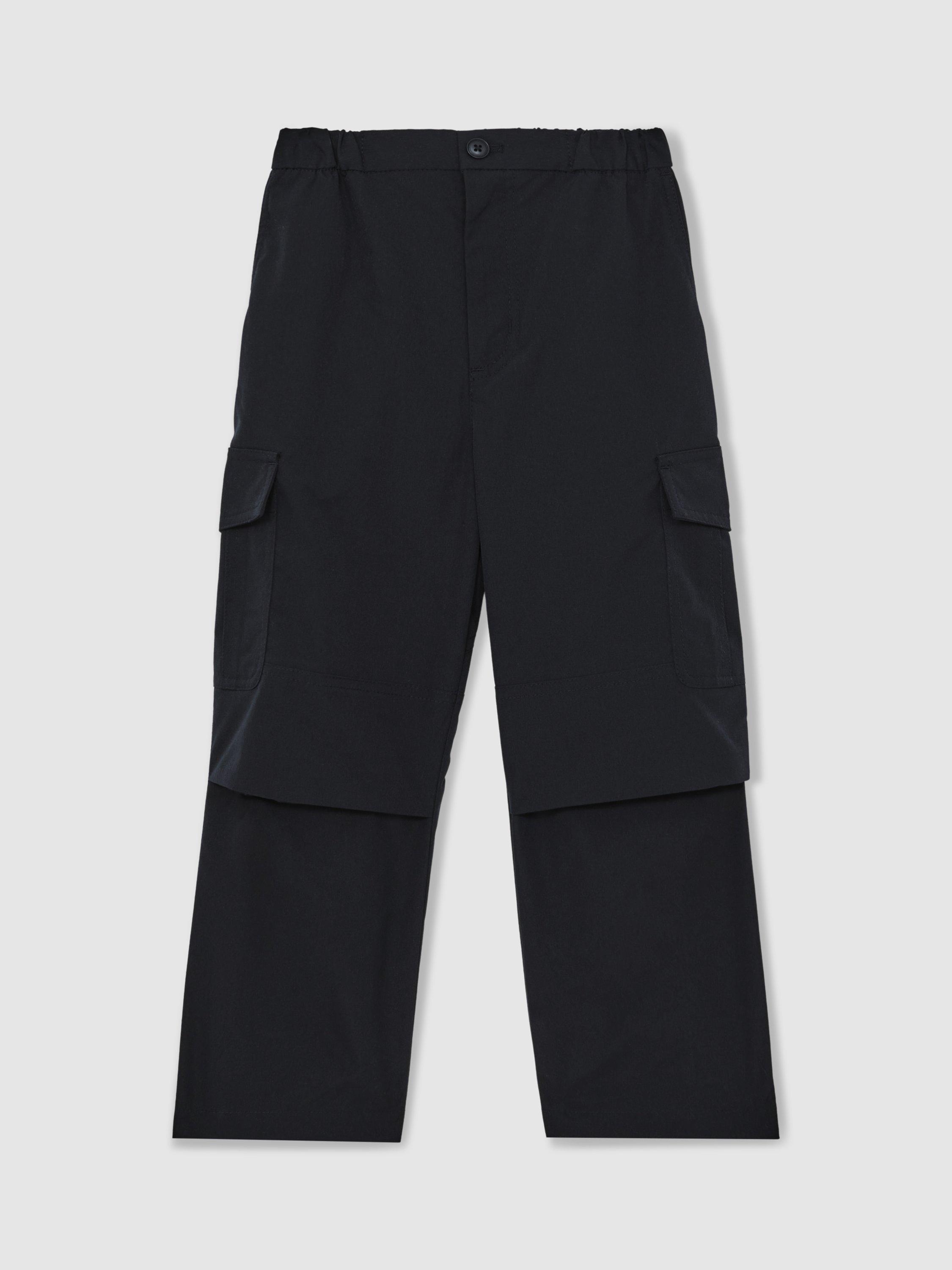 Product image 1 of 4, which shows Reiss Kids' Garret Cargo Trousers, Navy, 6-7 years