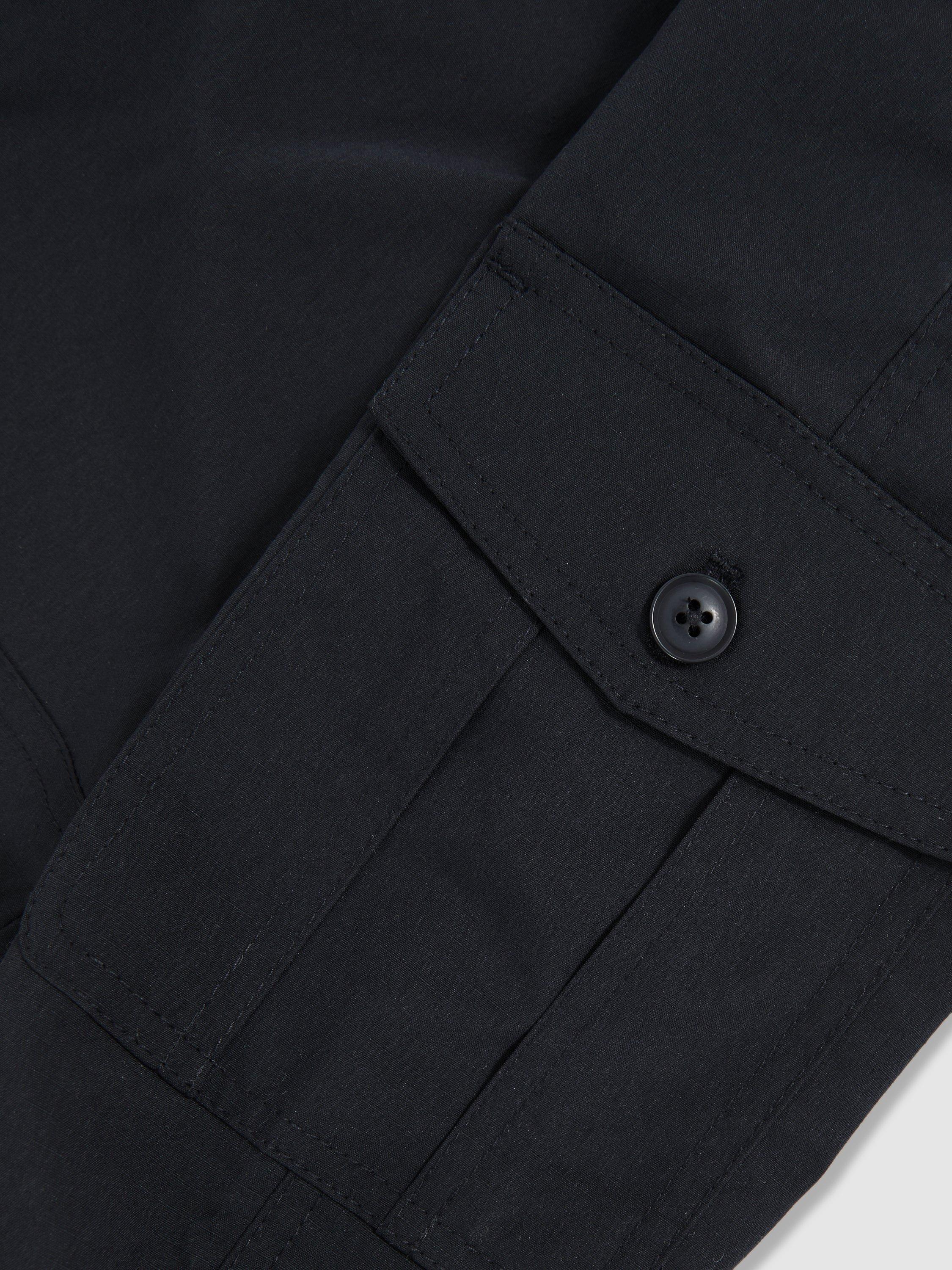 Product image 4 of 4, which shows Reiss Kids' Garret Cargo Trousers, Navy, 6-7 years