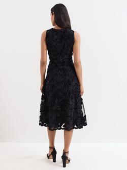 Phase Eight Paloma Floral Lace Appliqué Dress, Black - view 2, Black