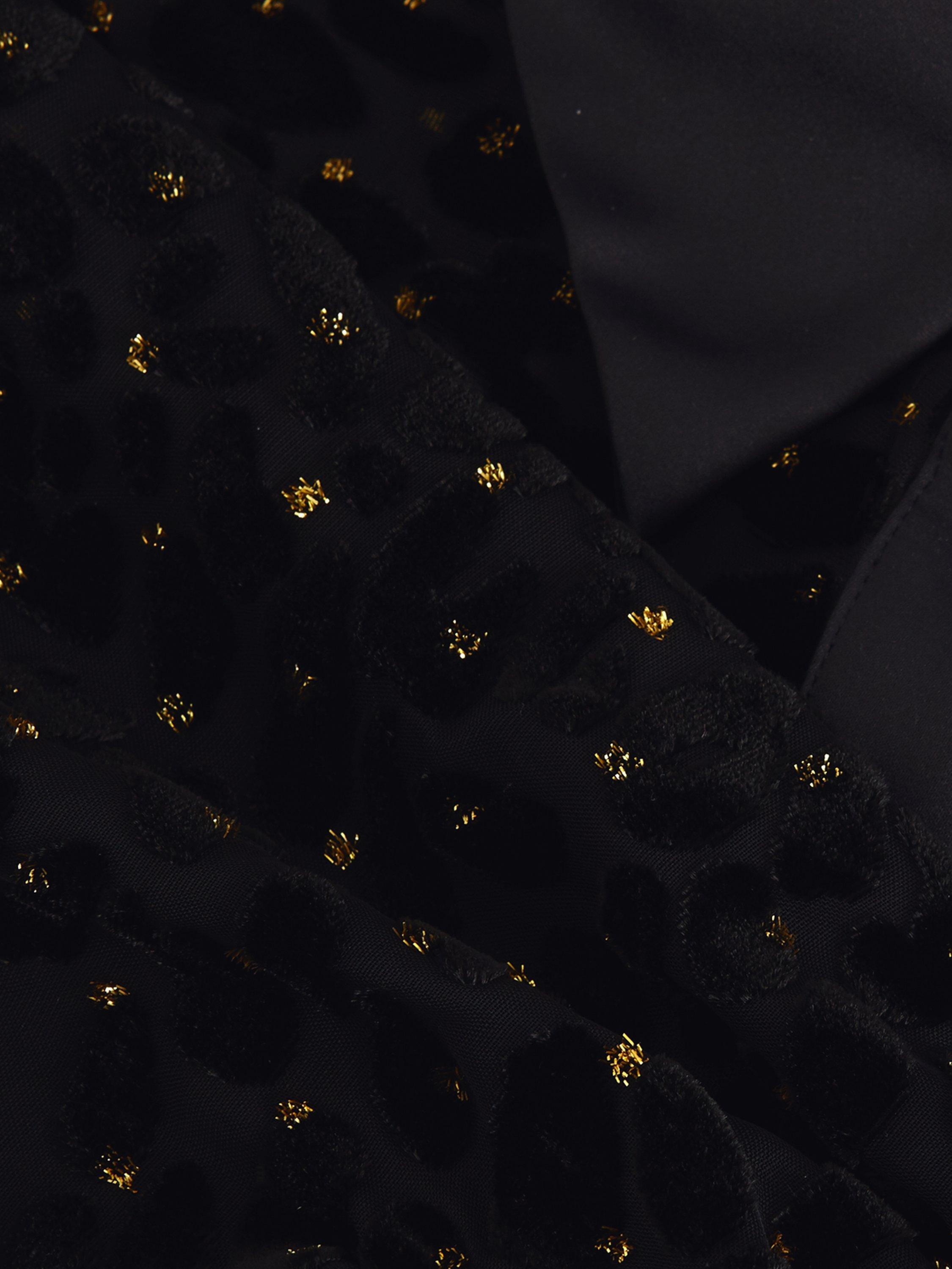 Product image 6 of 8, which shows Phase Eight Della Animal Print Burnout Shirt, Black, 8