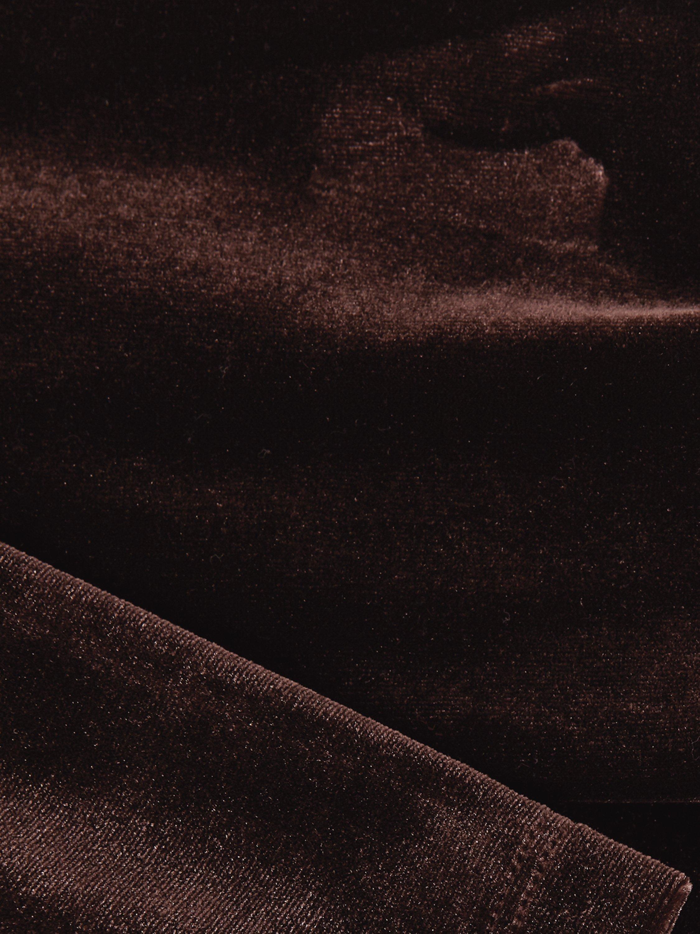 Product image 6 of 7, which shows Phase Eight Orelia Velvet Bardot Top, Bronze, 10