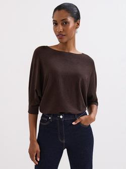 Phase Eight Cristine Knit Jumper, Brown, Brown