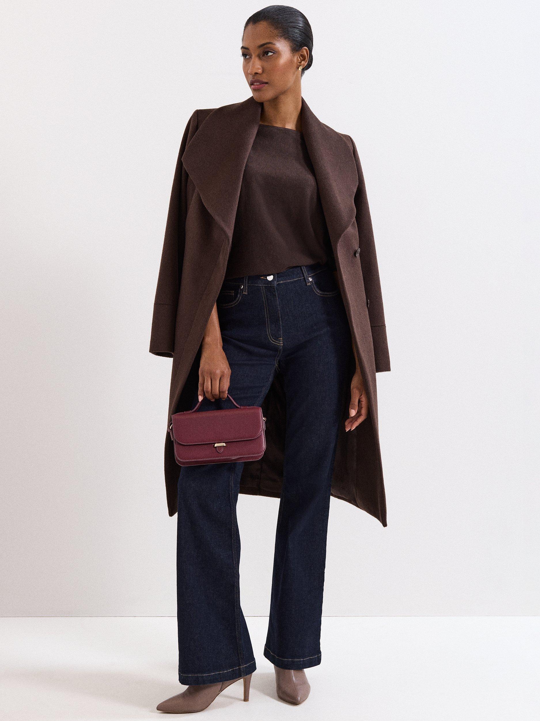 Product image 9 of 9, which shows Phase Eight Cristine Knit Jumper, Brown, XS