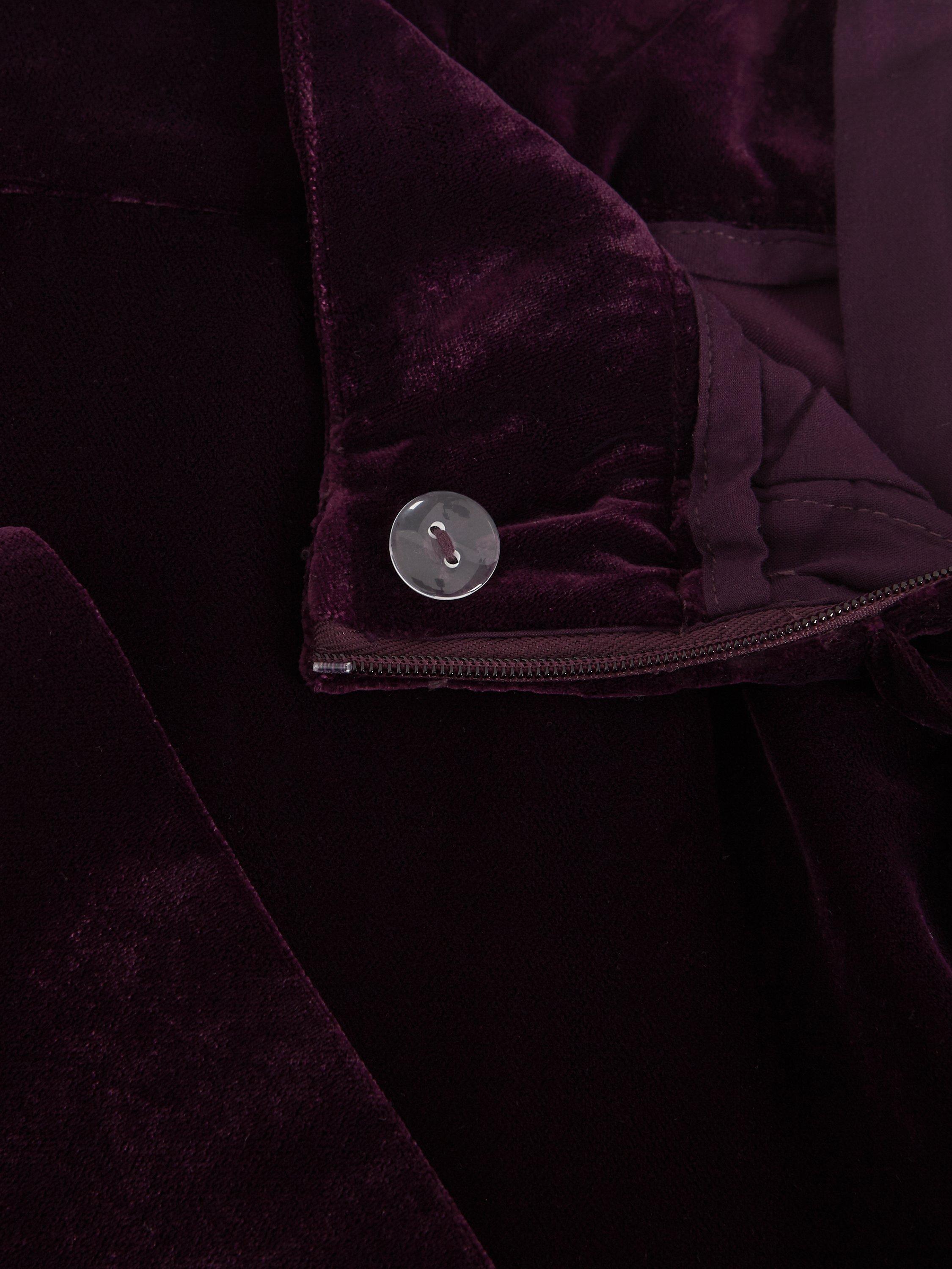 Product image 6 of 7, which shows Phase Eight Valentina Velvet Trousers, Purple, 8