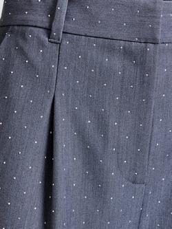 French Connection Sherry Diamante Wide Leg Trousers, Grey Silver - view 2, Grey Silver