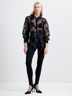 French Connection Avira Ponte Leggings, Blackout, Blackout