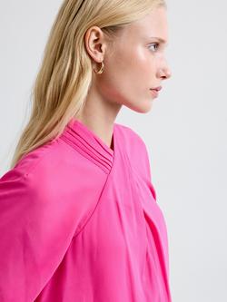 French Connection Eden Wrap Top - view 2, Fluro Pink