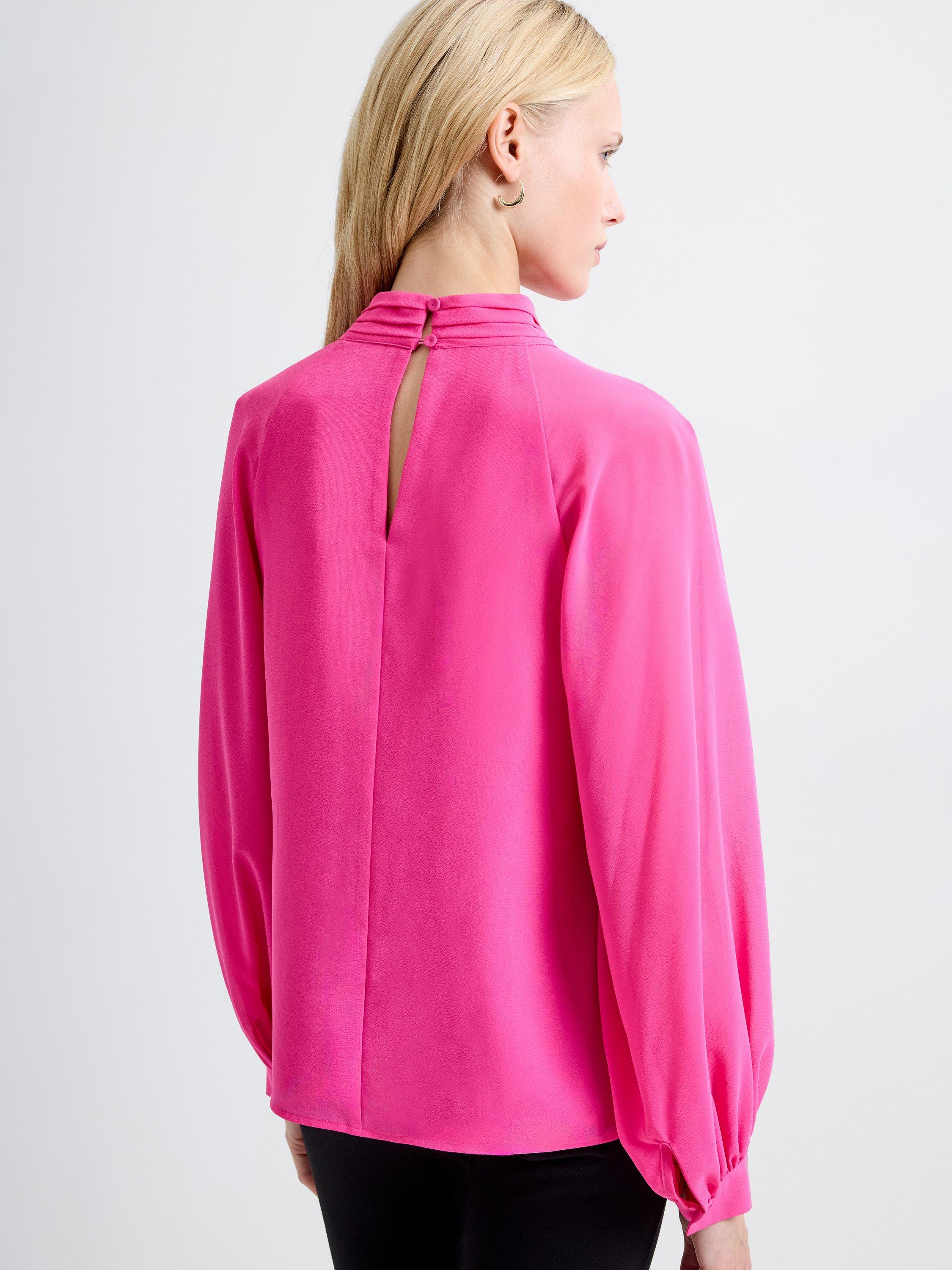 Product image 4 of 5, which shows French Connection Eden Wrap Top, Fluro Pink, XS