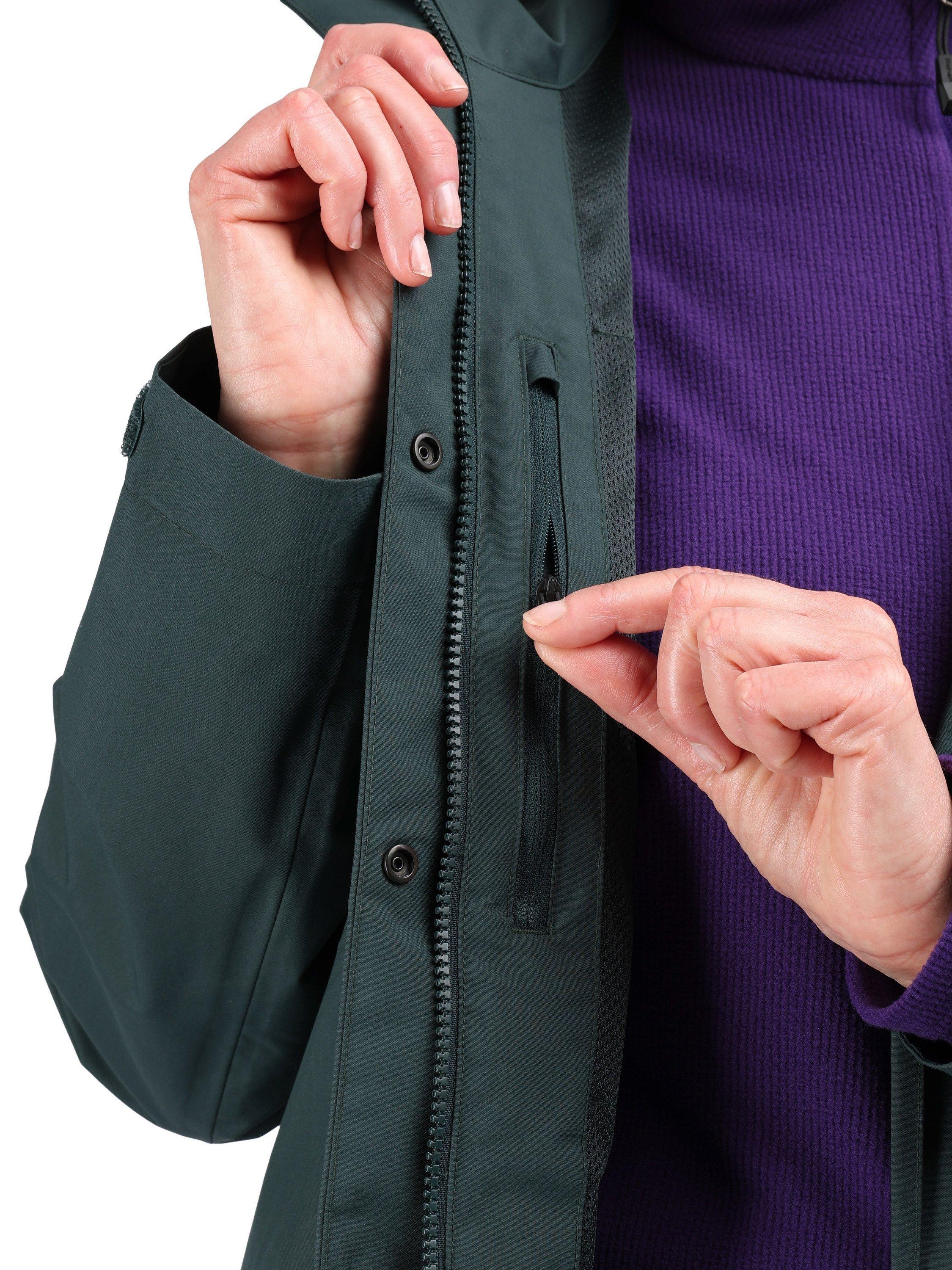 Product image 4 of 6, which shows Rohan Coniston Waterproof Coat, Ethereal Green, XS