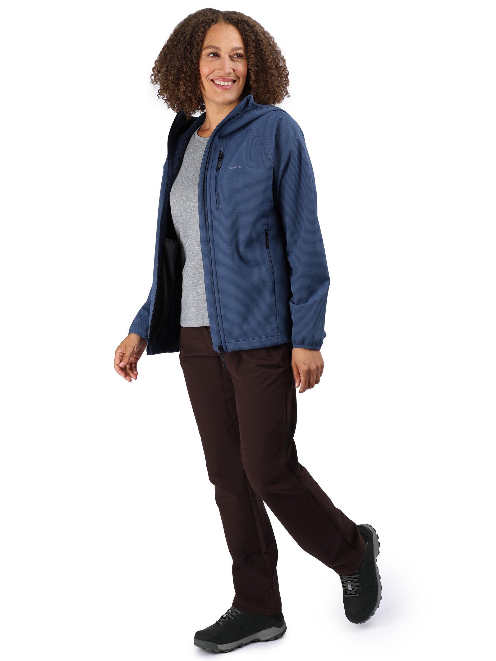 Product image 4 of 7, which shows Rohan Striders Water Repellent Trousers, Darkest Plum, 8S