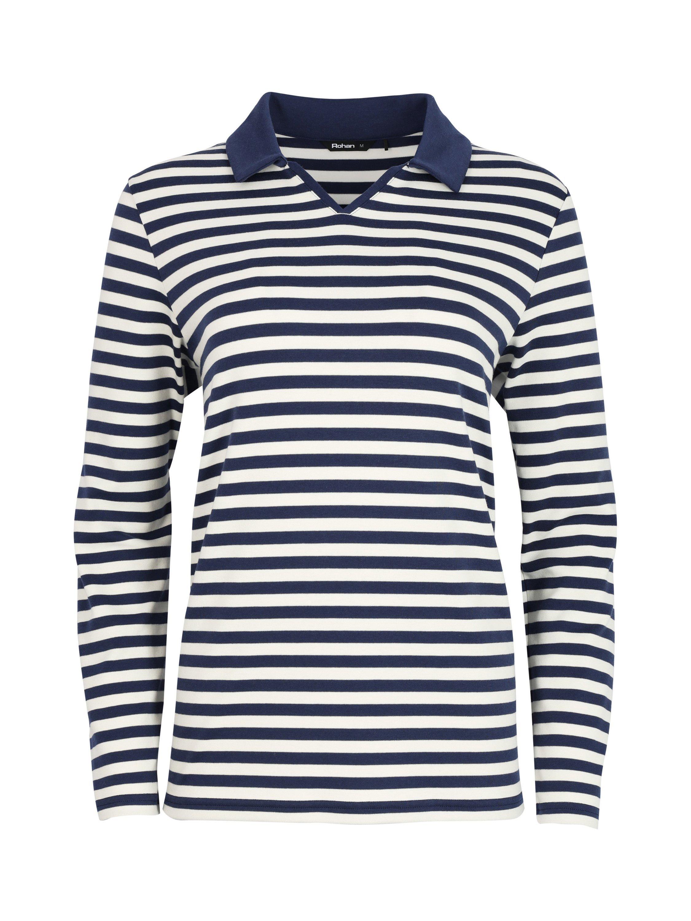 Product image 3 of 4, which shows Rohan Strand Long Sleeve Top, Blue Stripe, XS