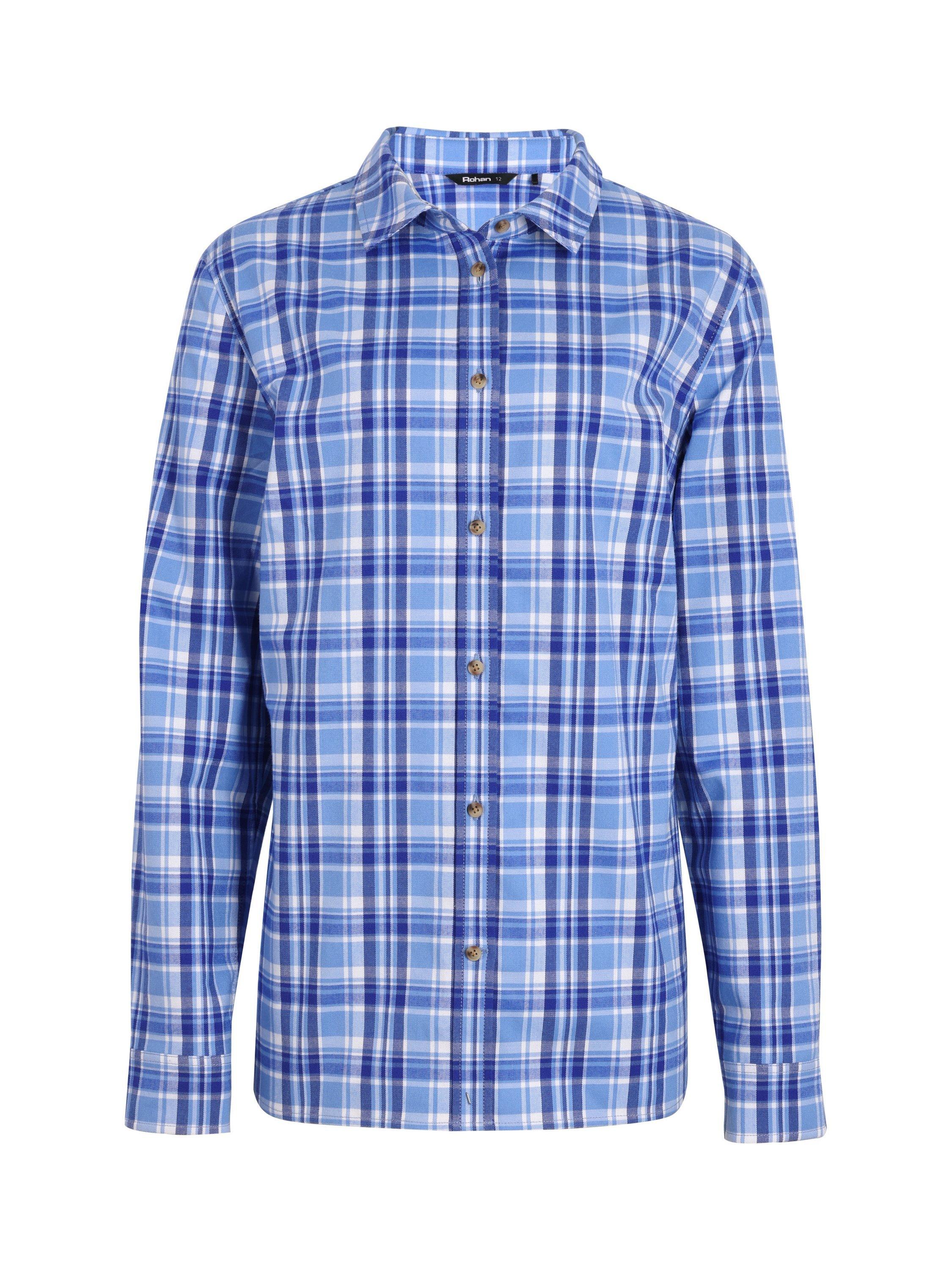 Product image 3 of 4, which shows Rohan Sandford Shirt, Lilac/Blue Check, 8