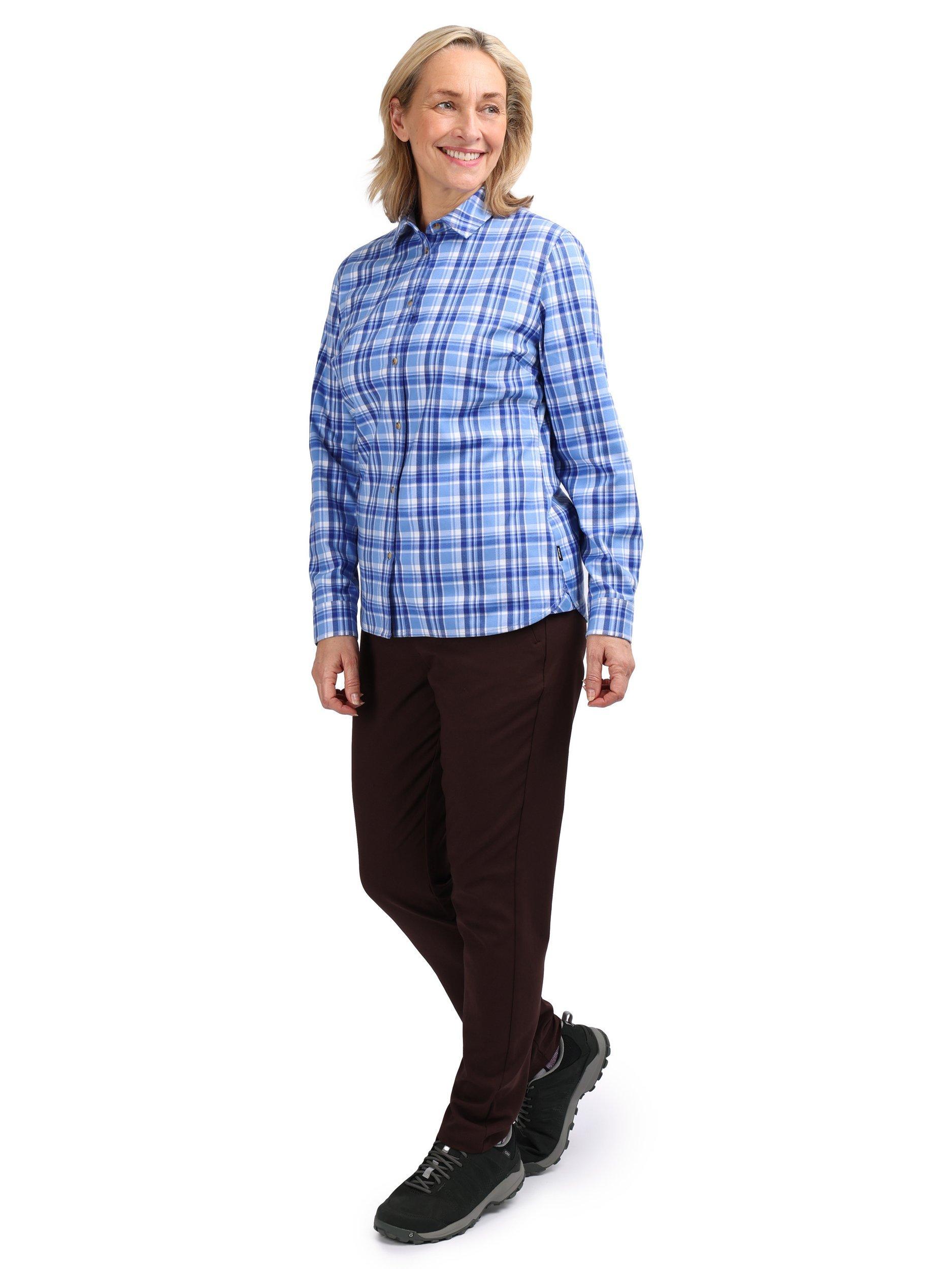 Product image 4 of 4, which shows Rohan Sandford Shirt, Lilac/Blue Check, 8
