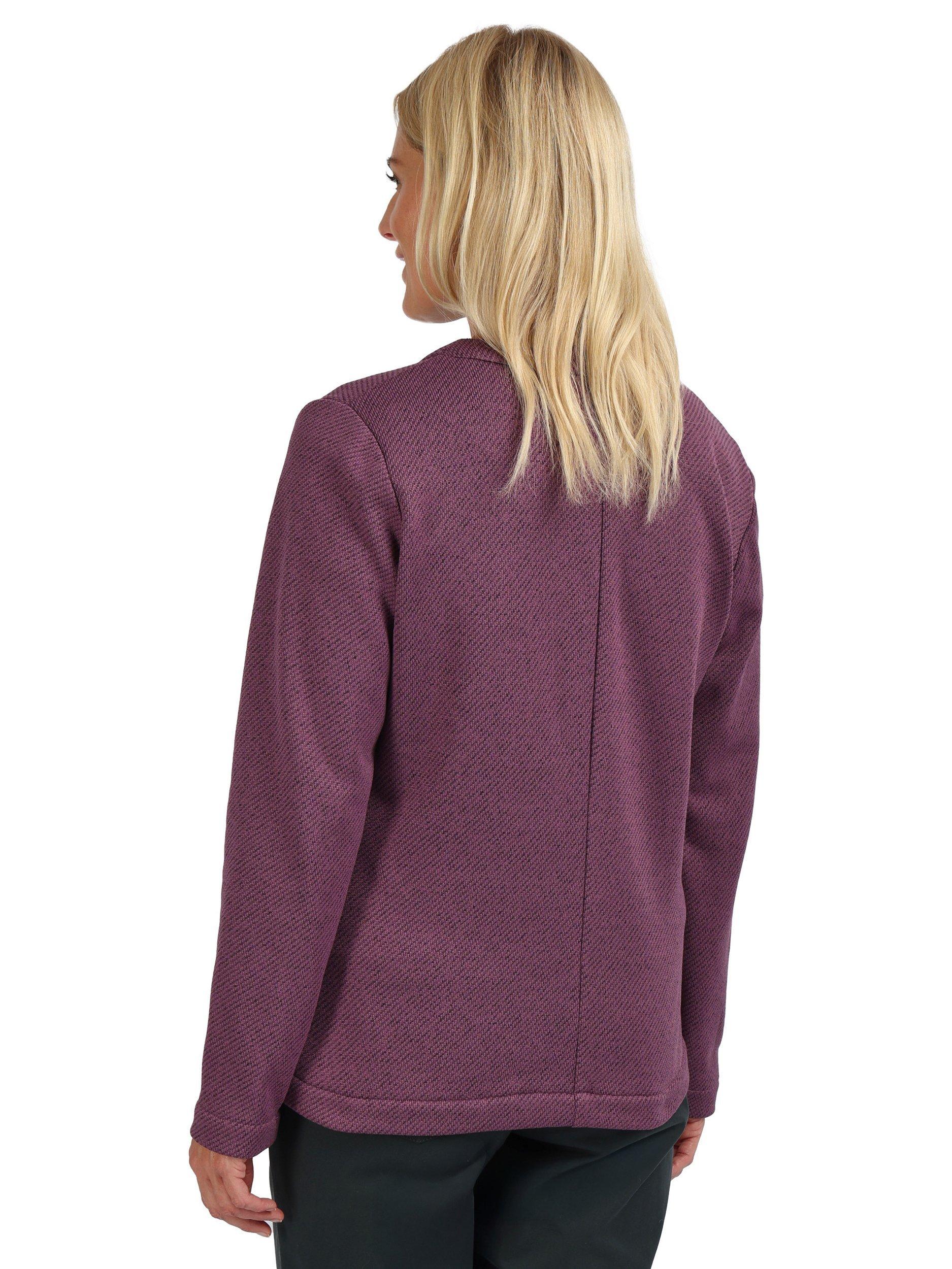 Product image 2 of 6, which shows Rohan Ridgeway Ridgeway Fleece Cardigan, Blackberry Purple, XS