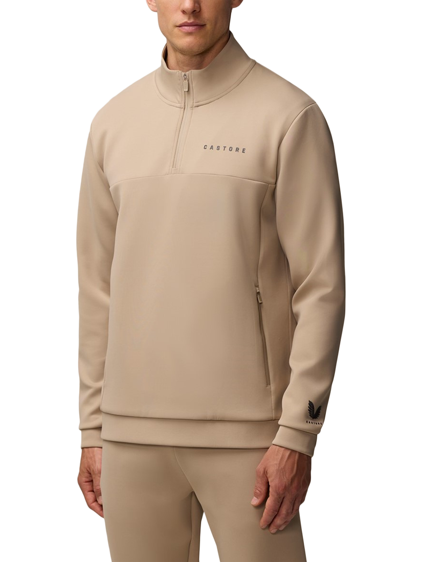 Product image 3 of 4, which shows Castore Scuba 1/4 Zip Top, Mushroom, XS