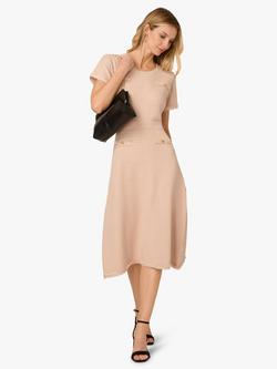 Adrianna Papell Waffle Textured Knit Dress, Champagne Blush, Champagne Blush