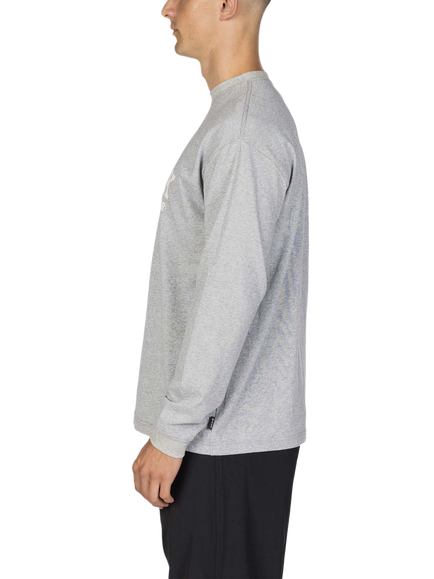 Snow Peak Varsity Long Sleeve Cotton T-Shirt, Grey - view 2, Grey