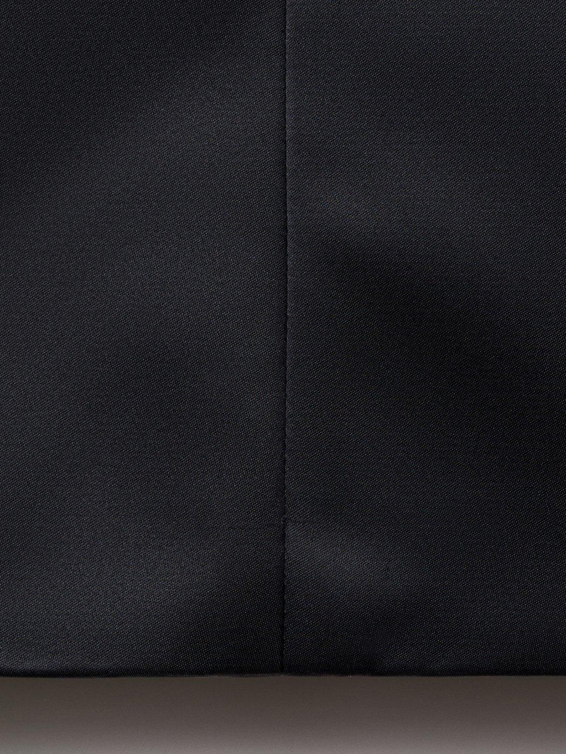 Product image 5 of 7, which shows Mango Dafne Satin Mini Dress, Charcoal, 10