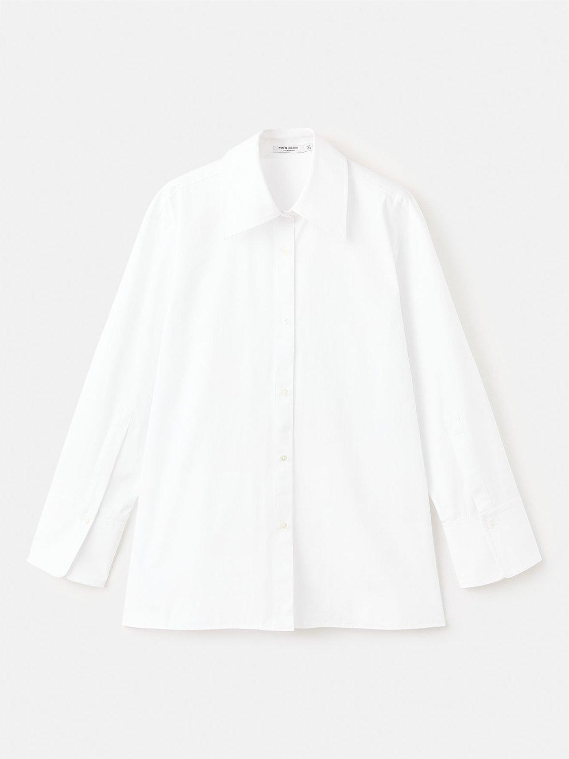 Product image 3 of 8, which shows Mango Lombarda Cross Back Shirt, White, 10