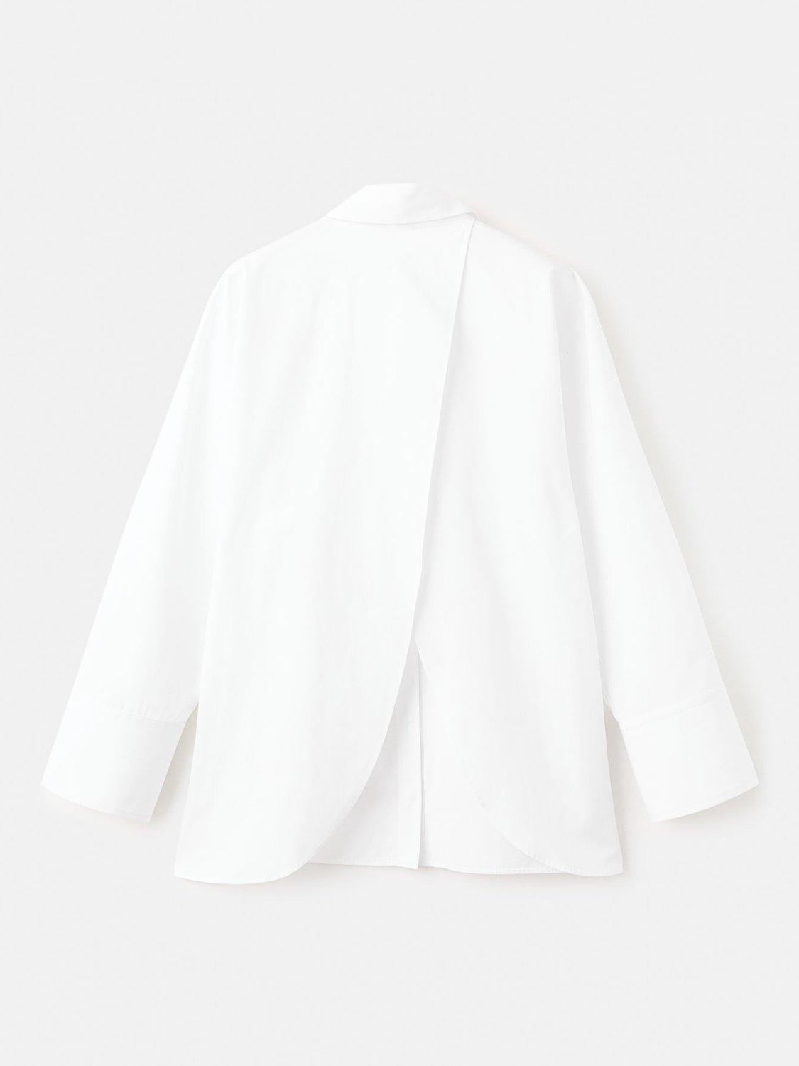 Product image 4 of 8, which shows Mango Lombarda Cross Back Shirt, White, 10