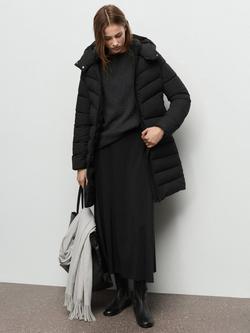 Mango Bego Hooded Puffer Jacket - view 2, Black