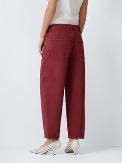 AND/OR Barrel Leg Jeans, Burgundy - view 2, Burgundy