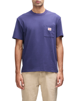 Deus ex Machina Cotton Blend Regular Fit Pocket T-Shirt, French Blue, French Blue