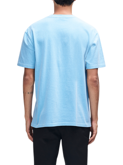 Deus ex Machina Shield Dyed T-Shirt, Blue - view 2, Bonnie Blue