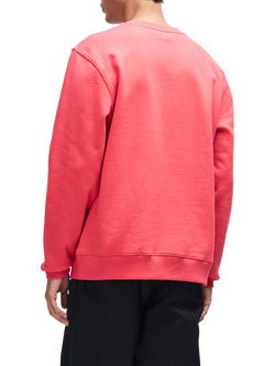 Deus ex Machina Pill Logo Cotton Crew Neck Sweatshirt, Melon Red - view 2, Melon Red