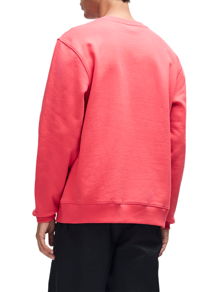 Deus ex Machina Pill Logo Cotton Crew Neck Sweatshirt, Melon Red - view 2, Melon Red