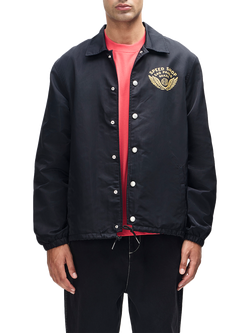 Deus ex Machina Munificence Coach Jacket, Black, Black