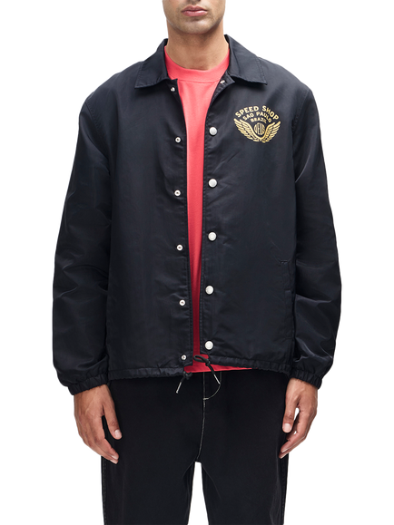 Deus ex Machina Munificence Coach Jacket, Black, Black