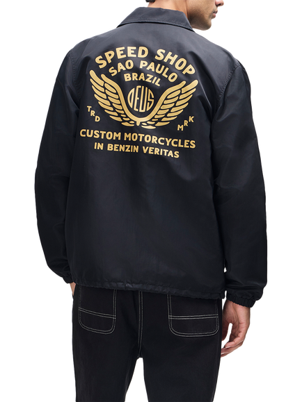Deus ex Machina Munificence Coach Jacket, Black - view 2, Black