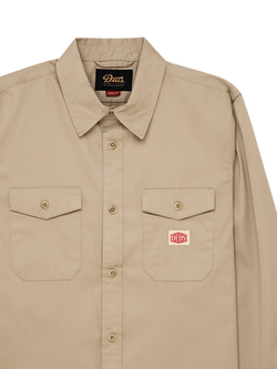 Deus ex Machina Cotton Blend Regular Fit Work Shirt, Khaki - view 2, Khaki