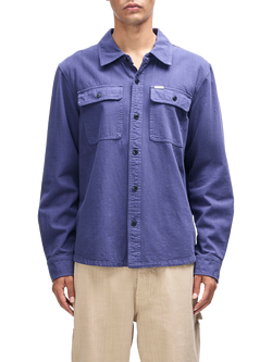 Deus ex Machina Vacay Cotton Regular Fit Check Shirt, Mechanic Blue, Mechanic Blue