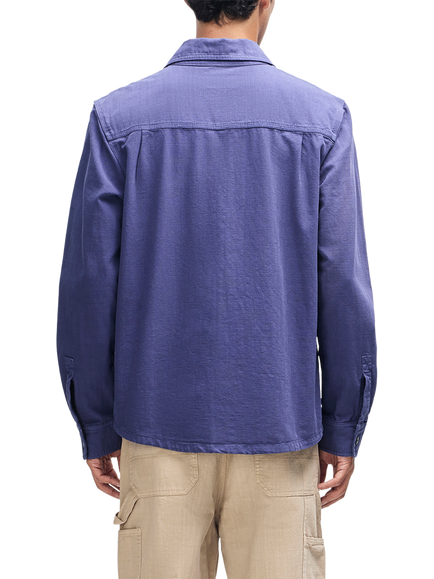 Deus ex Machina Vacay Cotton Regular Fit Check Shirt, Mechanic Blue - view 2, Mechanic Blue